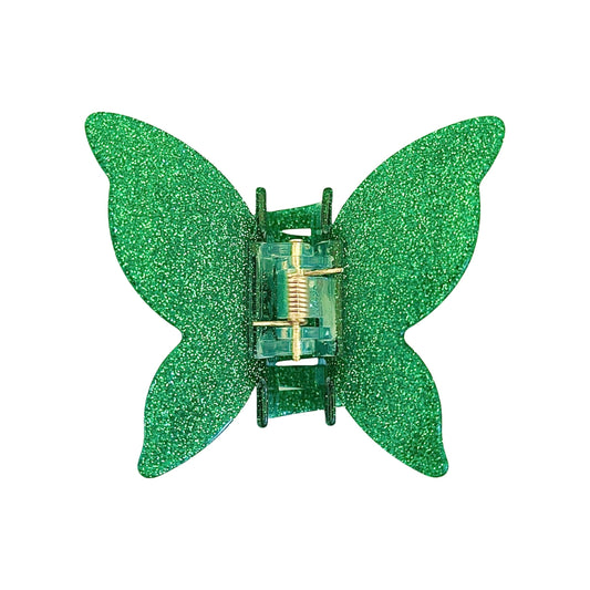 Hårklämma Grön Glitter - Alva